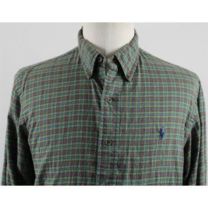NEW Ralph Lauren Custom Slim Fit Plaid Shirt LG